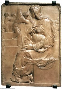 Madonna Of The Stairs — Michelangelo Buonarroti, Renaissance
