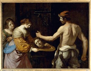 Salomé Recevant La Tête De Saint Jean Baptiste — Barbieri Gian Francesco (guercino Il)