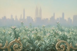 Verdant Reverie: The Gilded Urban Dawn