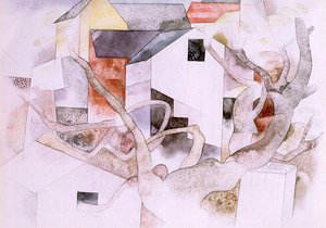Trees And Barns. Bermuda — Charles Demuth