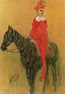 Harlequin On A Horse — Pablo Picasso, Cubism