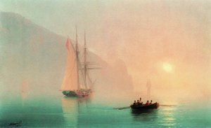 Ayu-dag On A Foggy Day — Iván Aivazovski, Romanticism