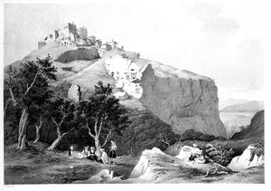 Tlos, Lycia. Lithograph by George Scharf junior