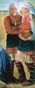 Two Peasant Girls — Zinaida Serebriakova