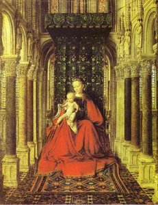 The Virgin And Child In A Church — Jan Van Eyck, Northern Renaissance
