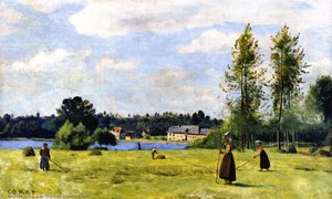 Tedders At Ville D'avray — Jean-baptiste-camille Corot