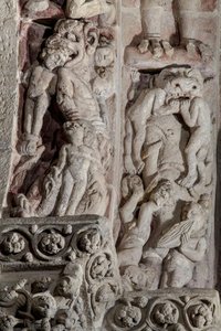 Right Arch Of The Portico Of Glory. Iconography Of The Condemned — Master Mateo
