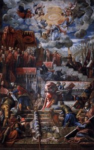 Doge Nicolò Da Ponte Receiving A Laurel Crown From Venice — Jacopo Tintoretto