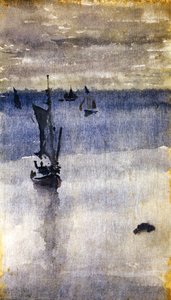 Sailboats In Blue Water — James Abbott Mcneill Whistler, Aesthetic Impressionism