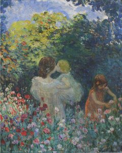 In The Flowers — Henri Lebasque