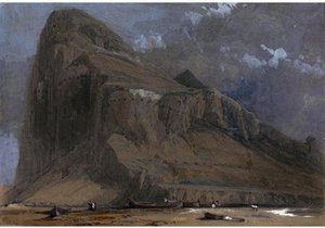View Of Gibraltar From The Neutral Ground — David Roberts