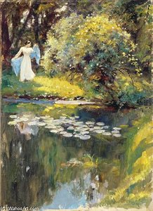 In The Garden — Sir Hubert Von Herkomer