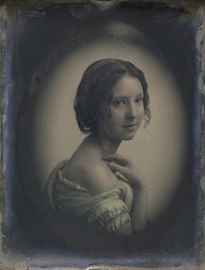 Portrait Of A Young Girl With Hand On Shoulder — Albert Sands Southworth Josiah Johnson Hawes