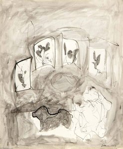 Dog And Flowers — Gene Davis