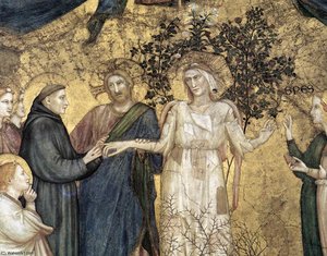 Alegría De La Pobresa (detalle) — Giotto Di Bondone, Early Renaissance