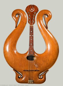 Lyre-mandolin - Image 1 — Orville H. Gibson, Victorian Ornamentation