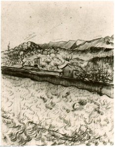 Mountain Landscape Seen Across The Walls 2 — Vincent Willem Van Gogh, Post-impressionism