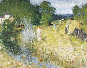 Hay Mowing — Pierre-eugène Montézin