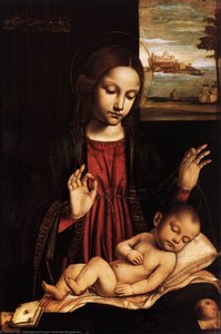 Virgin Of The Veil (madonna Del Velo) — Ambrogio Bergognone, Renaissance