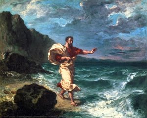 Demosthenes Declaiming By The Seashore — Eugène Delacroix