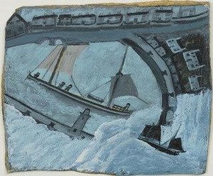 St. Ives Harbor — Alfred Wallis
