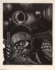 Indian Pottery Vendor — Fritz Eichenberg