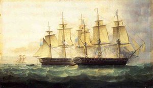 The U.s.s. Chesapeake And The H.m.s. Shannon — James Edward Buttersworth