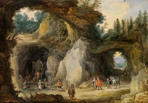 A Hermit Before A Grotto — Jan De Momper