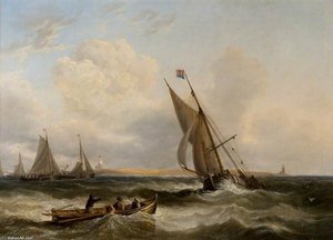 Seascape - — John Wilson Carmichael, Realism