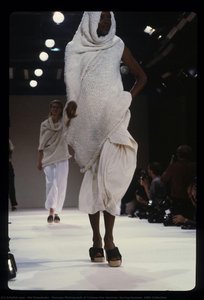 Runway Photograph Of Comme Des Garçons, Spring/summer 1984 Collection — Rei Kawakubo