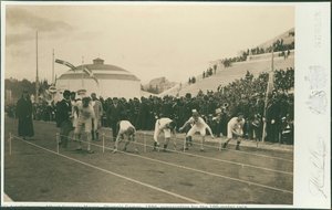 Olympic Games, 1896; Preparation For The 100-meter Race — Albert Gregory Meyer