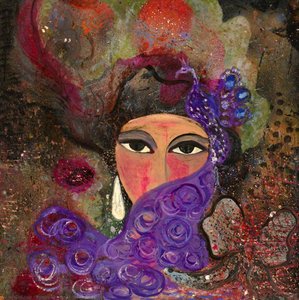 Woman With Purple Veil — Stanley Lench