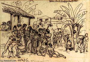 Gentry Visiting An Estate In Brazil — Johann Moritz Rugendas, Tropical Romanticism