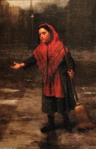 The Crossing Sweeper — John George Brown