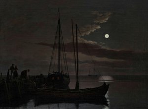 Moonlit Scene — Johan Fredrik Eckersberg