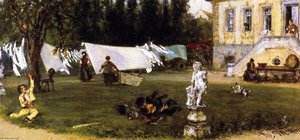 Drying Yard — Adolph Von Menzel