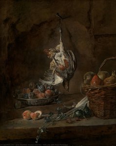Still Life With Dead Partridge — Jean-baptiste-siméon Chardin, 17th Century Dutch