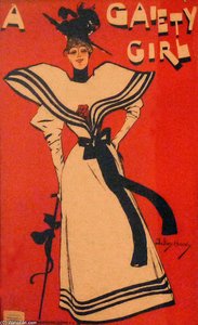 A Gaiety Girl — Dudley Hardy, Art Nouveau
