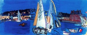 Sails Drying, Deauville — Raoul Dufy