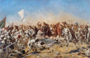 The 21st Lancers At Omdurman, Sudan — William Barns Wollen