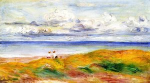 On A Cliff — Pierre-auguste Renoir, Impressionist Movement