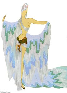 Water At The Bal Tabarin — Erté