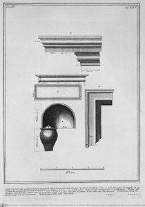 The Roman Antiquities, T. 3, Plate Xxv. Details Of The Ornaments Of The Burial Chambers Above (inc. By Girolamo Rossi). — Giovanni Battista Piranesi