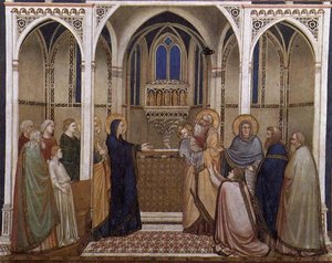 Presentation Of Christ In The Temple (north Transept, Lower Church, San Francesco, Assisi) — Đijoto Di Bondone, Proto-renaissance