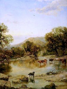Landscape With Cattle — Thomas Creswick