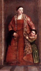 Livia Da Porto Thiene Y Su Hija Porzia — Paolo Veronese
