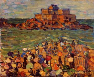 Chateaubriand's Tomb, St Malo (aka St. Malo - Chateaubriand's Tomb) — Maurice Brazil Prendergast