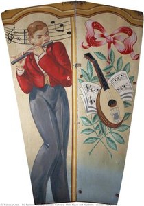 Scott's 'wonder Waltzers' Flute Player And Mandolin (shutter, Two Panels) — Sid Farmer