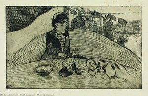 La Mujer De Los Higos — Eugène Henri Paul Gauguin