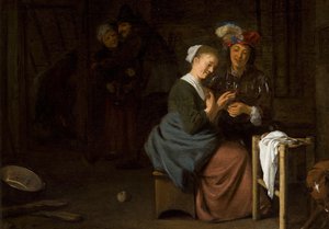 Genre Scene (couple In The Interior) — Ludolf Leendertsz De Jongh